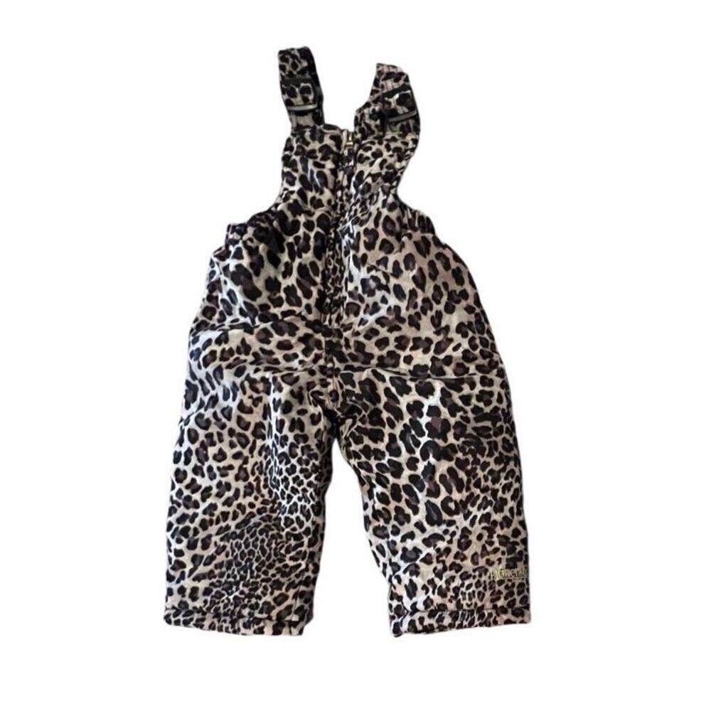 Pacific‎ Trail Outdoor Wear Leopard Snow Bib Overalls Insulated 12 Months Chic